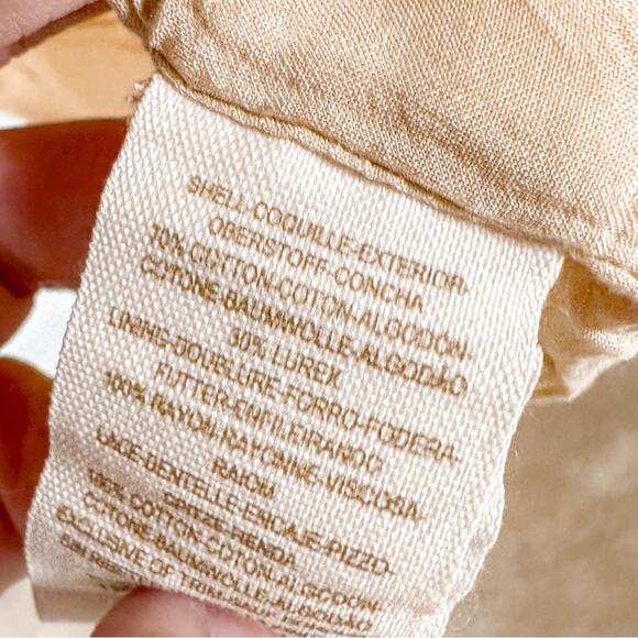 Free People Big Bang Metallic Tea Combo Floral Gold Dress, EUC, Size 4 MSRP $128 - Picture 8 of 13